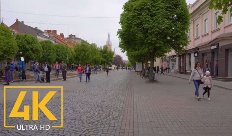 Mukachevo, Ukraine – 4K City Walking Tour – Travel Journal